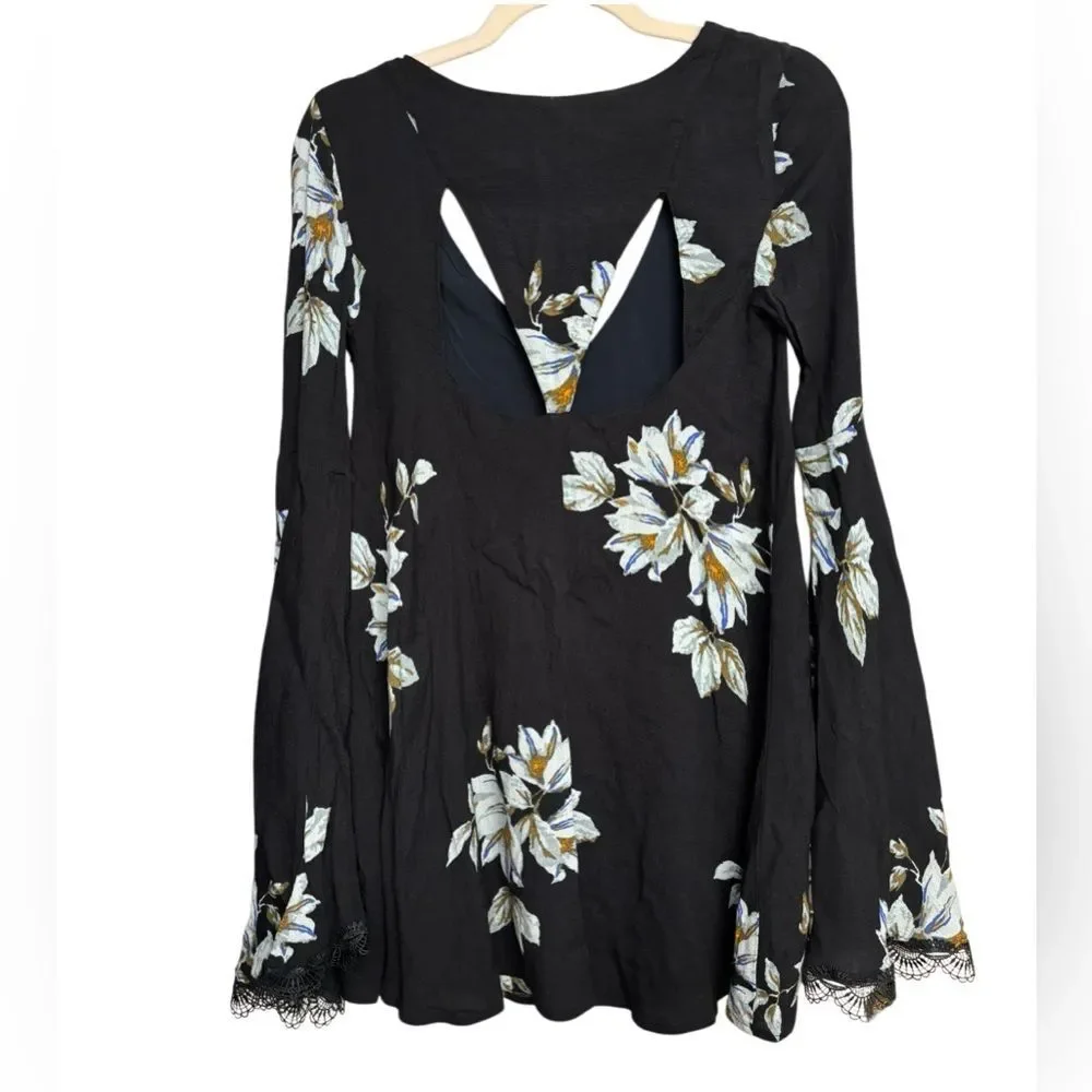 Free People Wanderer Floral Mini Dress Size XS